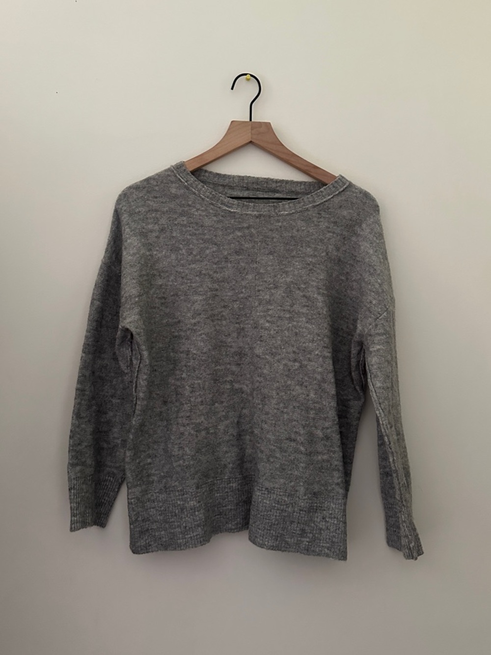 Soft Gray Crewneck Sweater